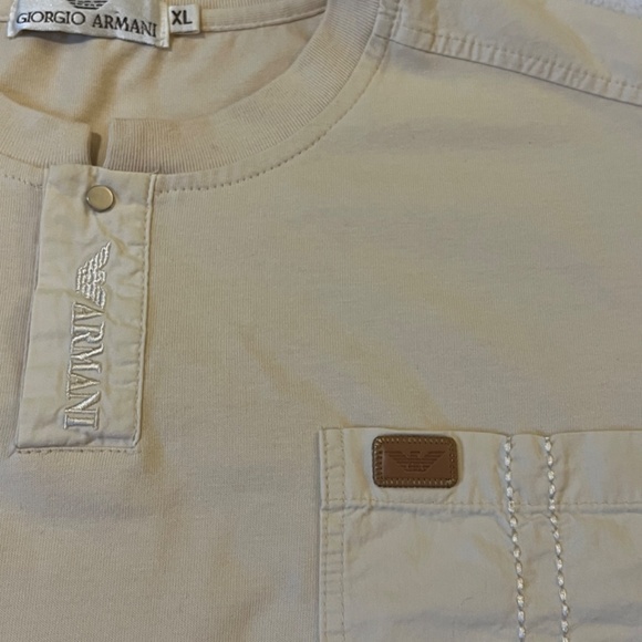 Beige   Giorgio Armani   XL short sleeve T-shirt - Picture 2 of 9